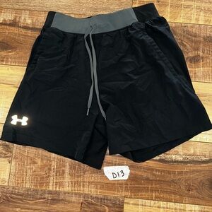 Under Armour Womens Black and Gray Athletic Shorts